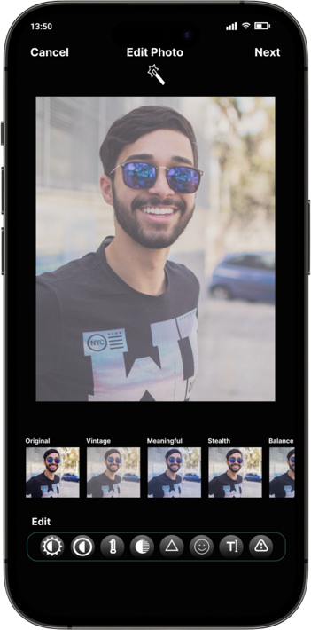 Image of a picture upload