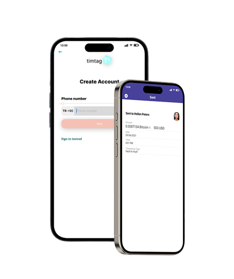 Picture of two applications in two devices
